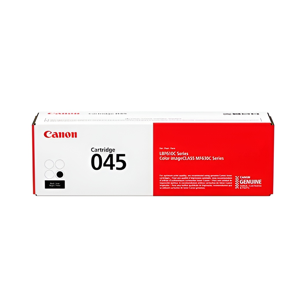 Canon Cartucho de Tóner Negro 045 Original para Impresoras Láser I-sensys Lbp611cn, Lbp613cdw, Mf631cn, Mf633cdw, Mf635cx - Alta Calidad