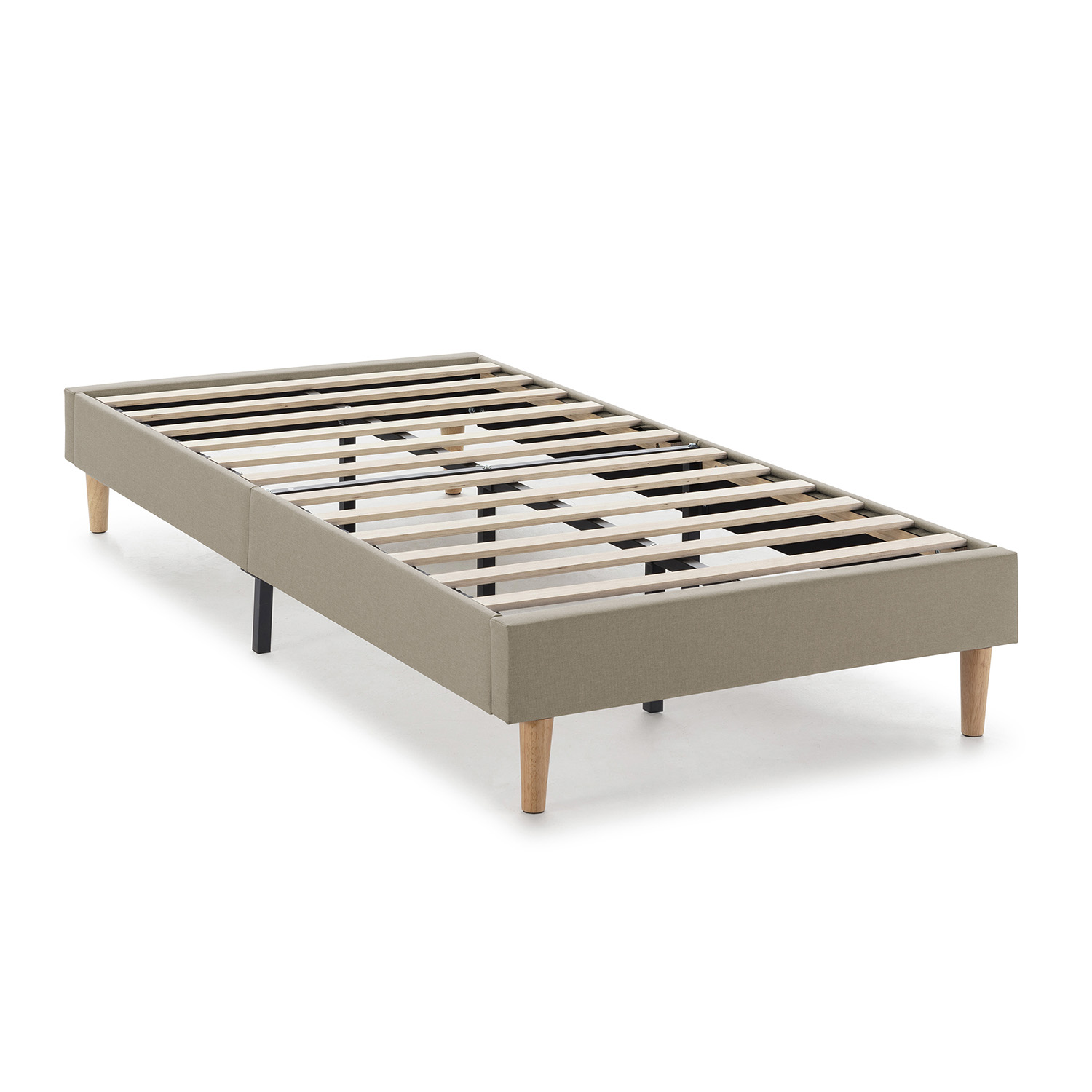 VS Venta-Stock - Base tapizada modelo Aura 90x190cm en color Beige
