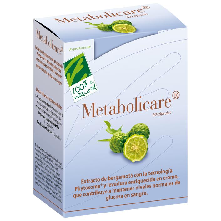 100% Natural Metabolicare 60 Cápsulas