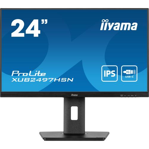 Iiyama prolite xub2497hsn-b2 pantalla para pc 60,5 cm (23.8") 1920 x 1080 pixeles full hd led negro