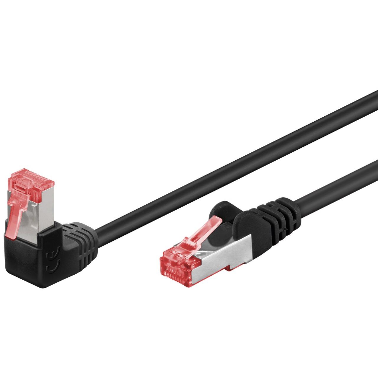 Goobay 51543 cable de red Negro 1 m Cat6 S/FTP (S-STP)