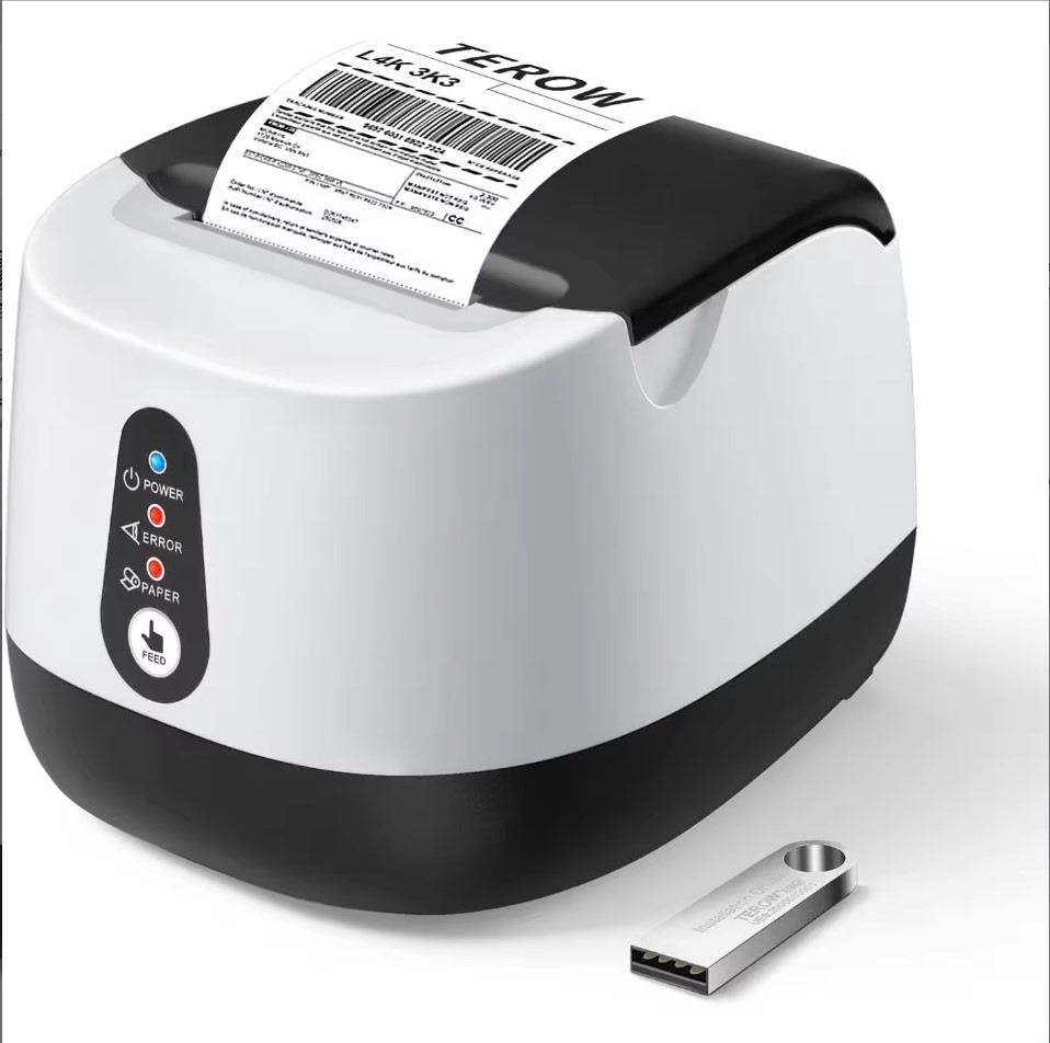 Impresora térmica de recibos, impresora directa USB pequeña de 2.283 in de  ancho máximo con impresión de alta velocidad e interfaz USB compatible con
