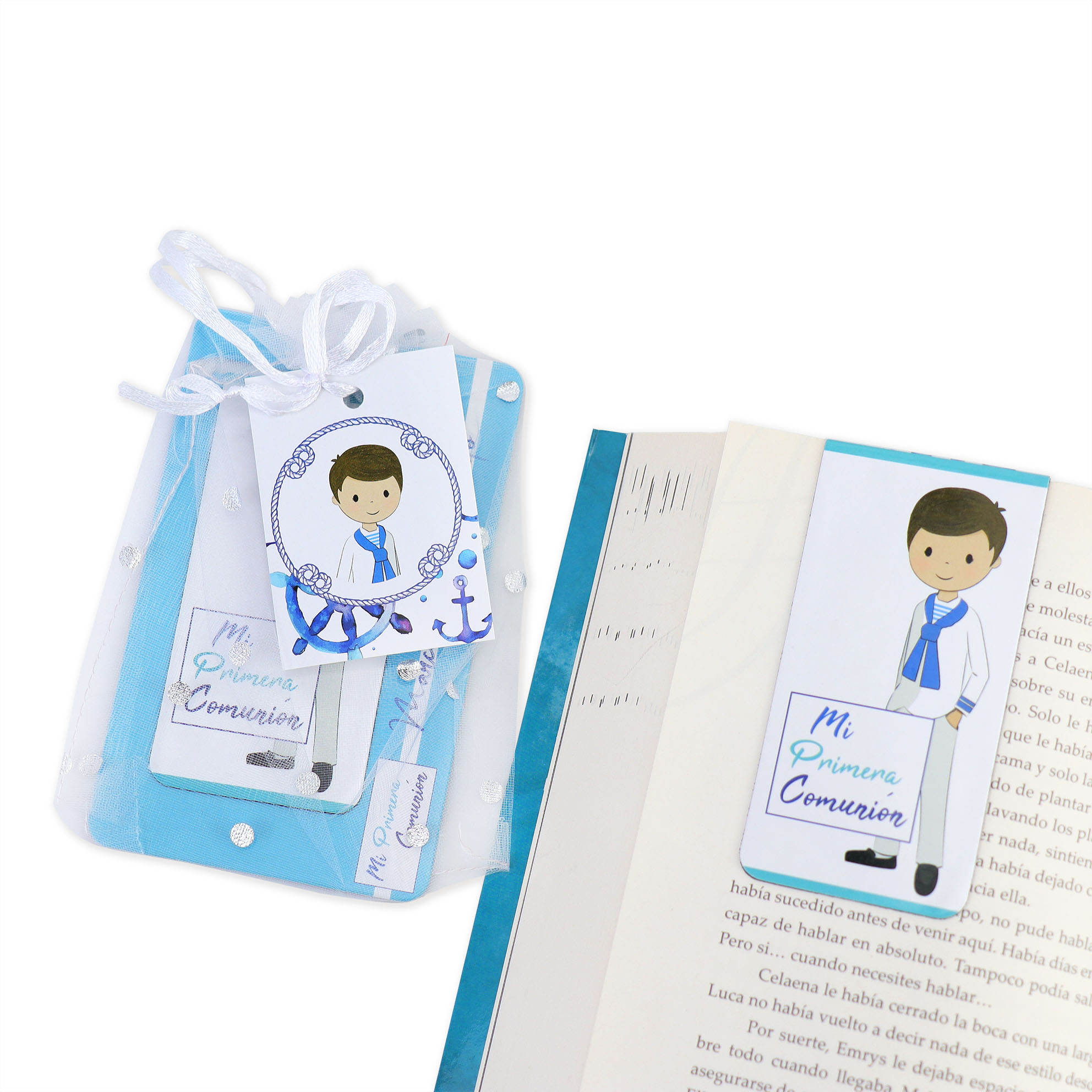 Pack de 9 a 36 unidades de marcapáginas comunión, detalles originales para invitados, recuerdos prácticos y bonitos de comunión para niño o niña, artículos decorativos y funcionales para celebraciones y fiestas, regalos elegantes, Regalantes.com