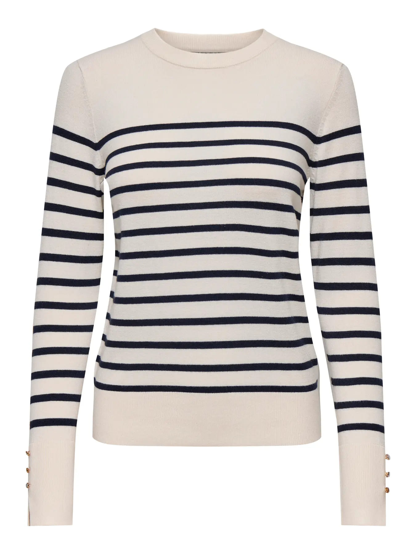 JDY mod. 15312026 Jersey con rayas marineras con botones en puño