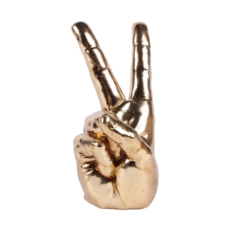 SIGNES GRIMALT Signes Grimalt By SIGRIS - Figura Mano con Dedos Dorado de Resina para Decoración de Jardín Exterior
