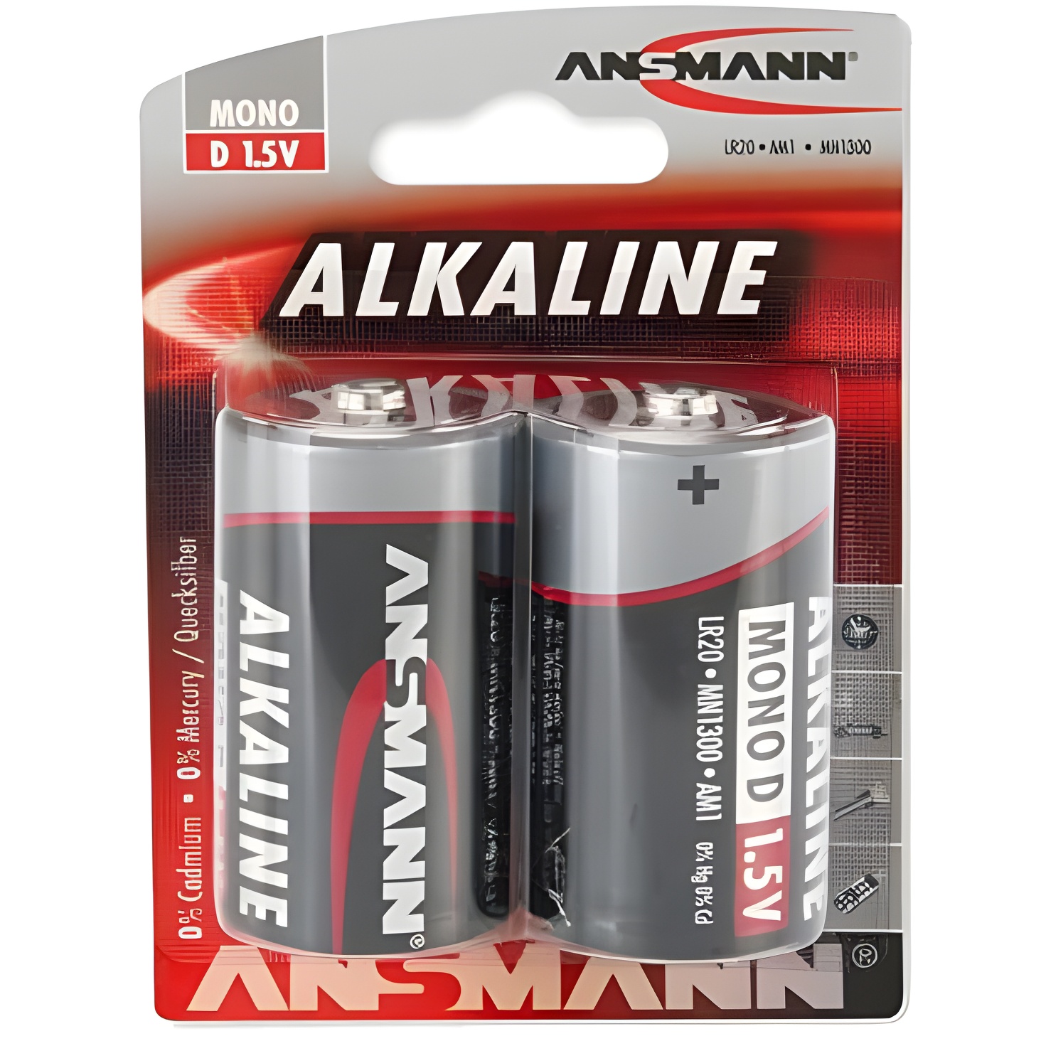 Ansmann LR20 Mono D - Batería Alcalina de Alta Duración