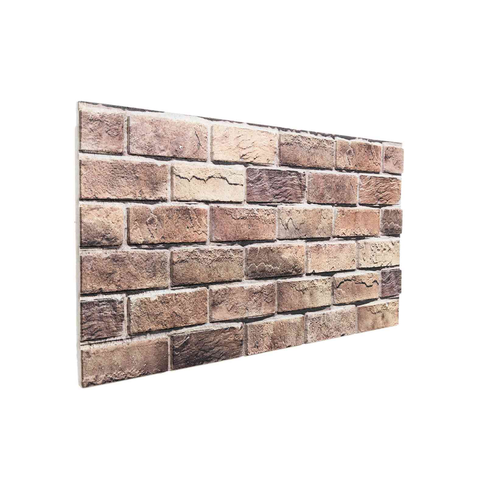 vidaXL Paneles de pared 10 pcs 100 x 50 cm Espuma EPS Multicolor