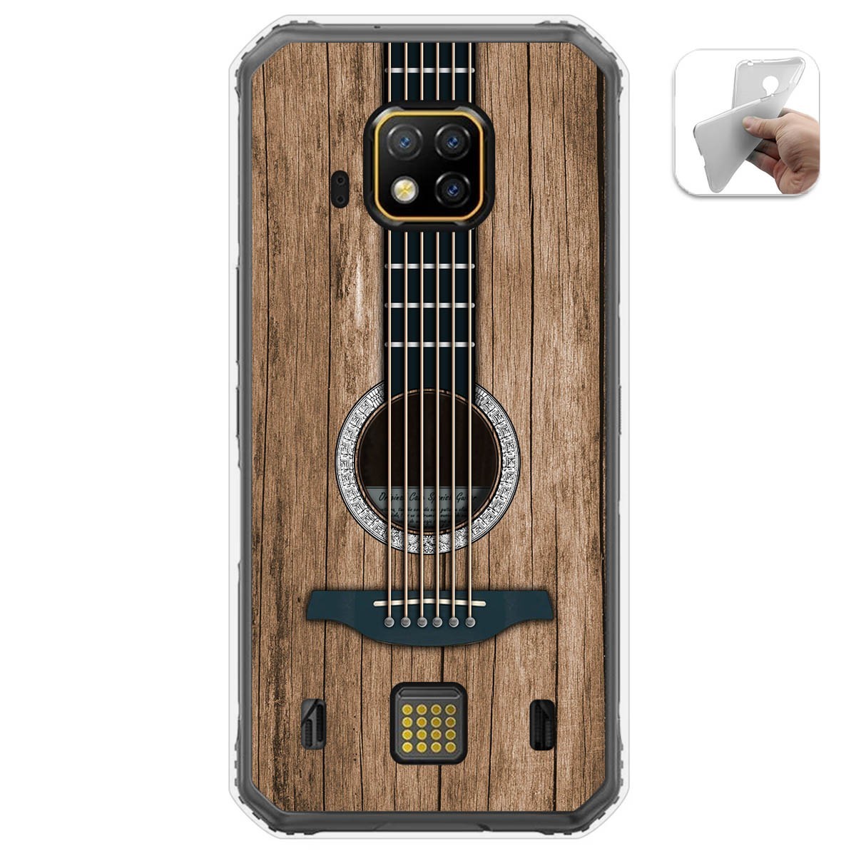 Tumundosmartphone Funda Gel Tpu para Doogee S95 Pro diseño Madera 11 Dibujos