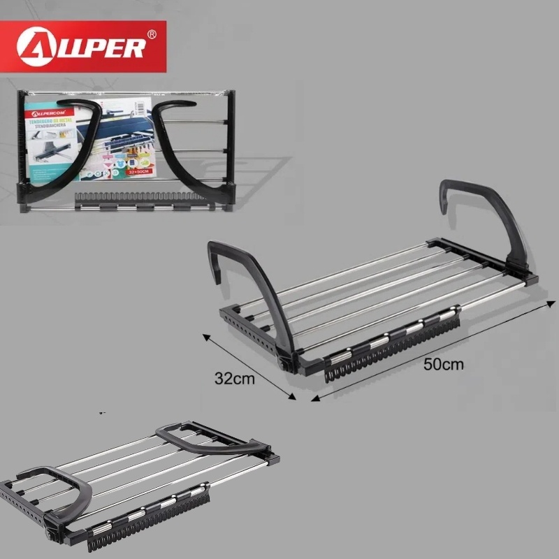 AllPerfect Shop | ALLPERCOM Estante Plegable para Secado de Ropa en Acero Inoxidable, Duradero y Compacto