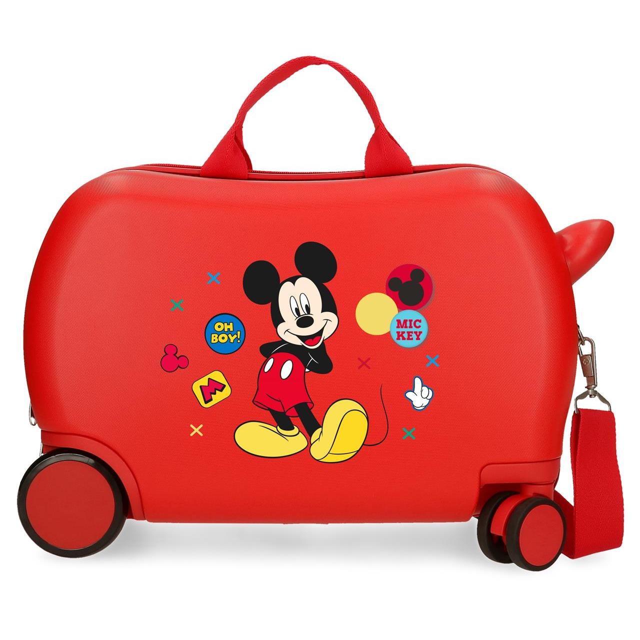 Disney Maleta Correpasillos ABS Rígida Mickey Enjoy The Day