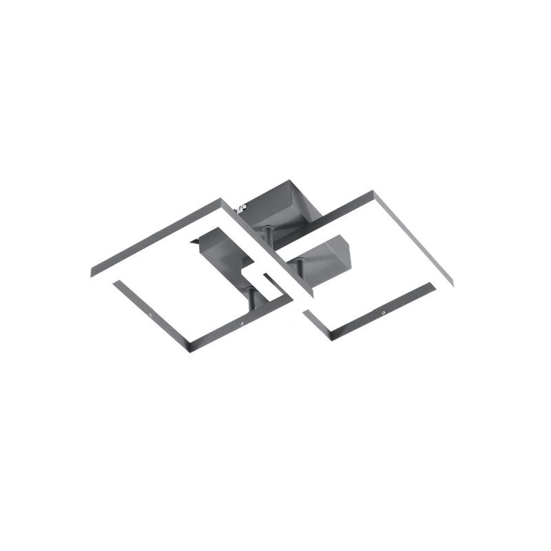 Lámpara de techo LED BARD moderna 21W antracita 3394-28-282 Fabas Luce