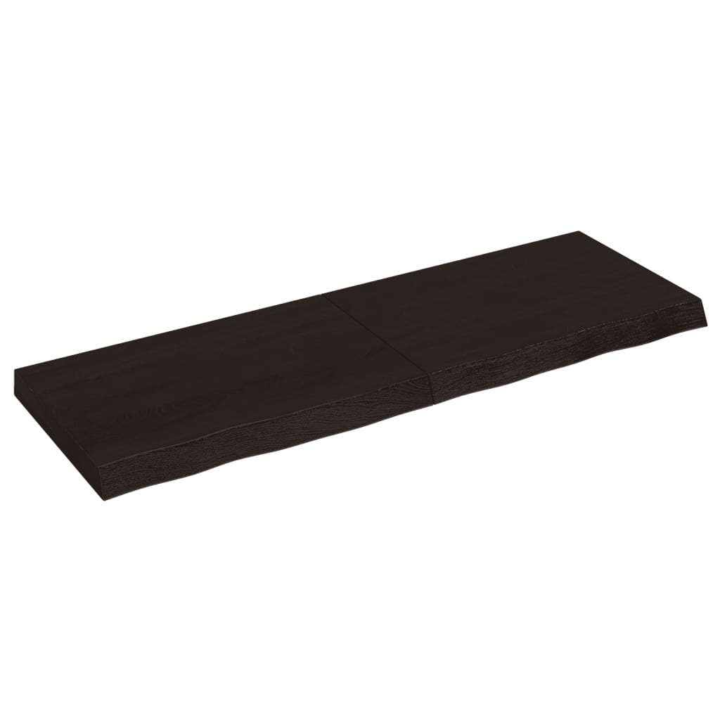 Vidaxl Estante de Pared de Madera Maciza Sin Tratar 120x40x(2-6) Cm - Color Natural