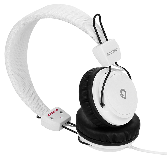 Co:Caine City Beat Auriculares Alámbrico Diadema Blanco