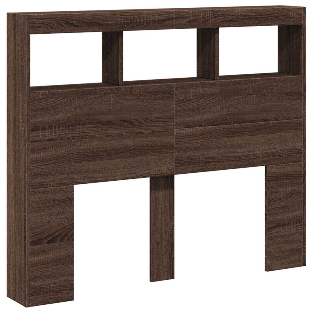 vidaXL Cabecero de cama con luz LED 120x17x102 cm