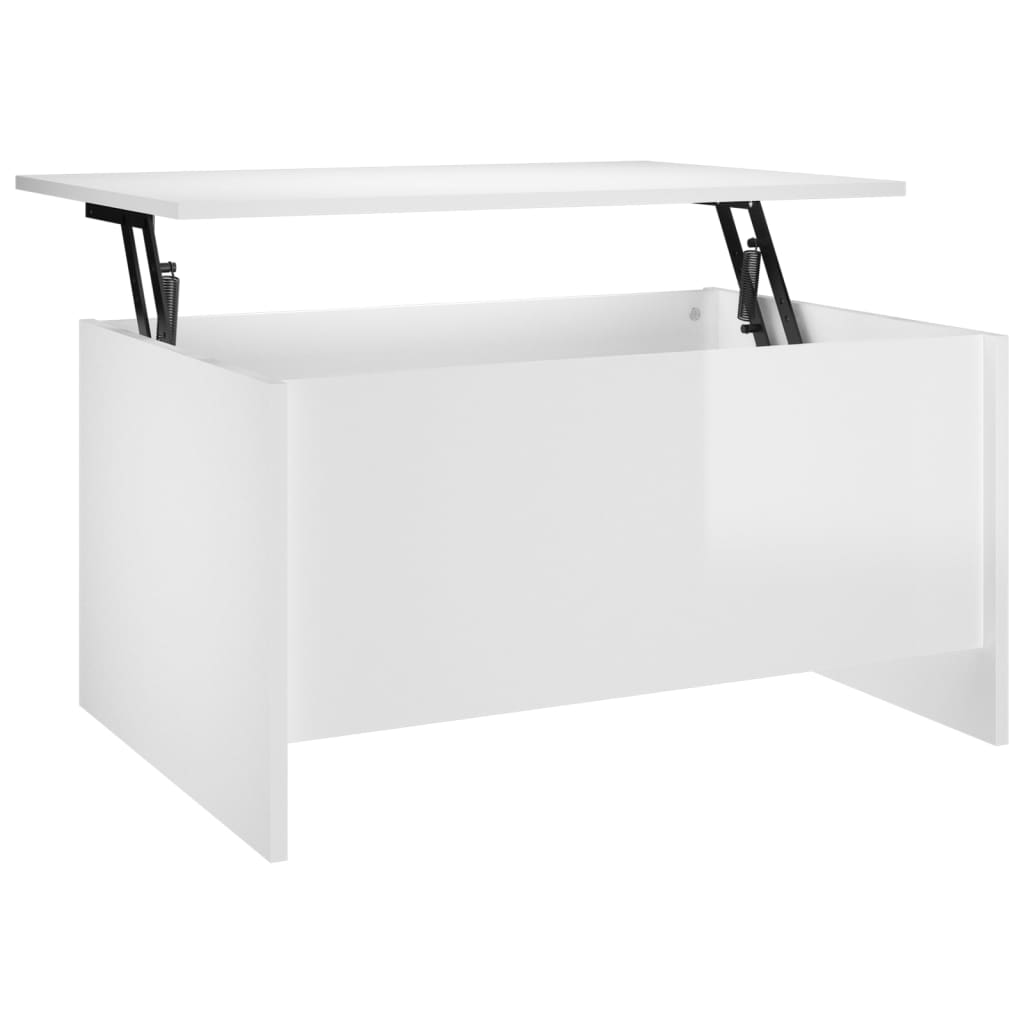 Vidaxl Mesa de Centro de Madera de Ingeniería 80x55,5x41,5 Cm Blanco - Moderna y Versátil