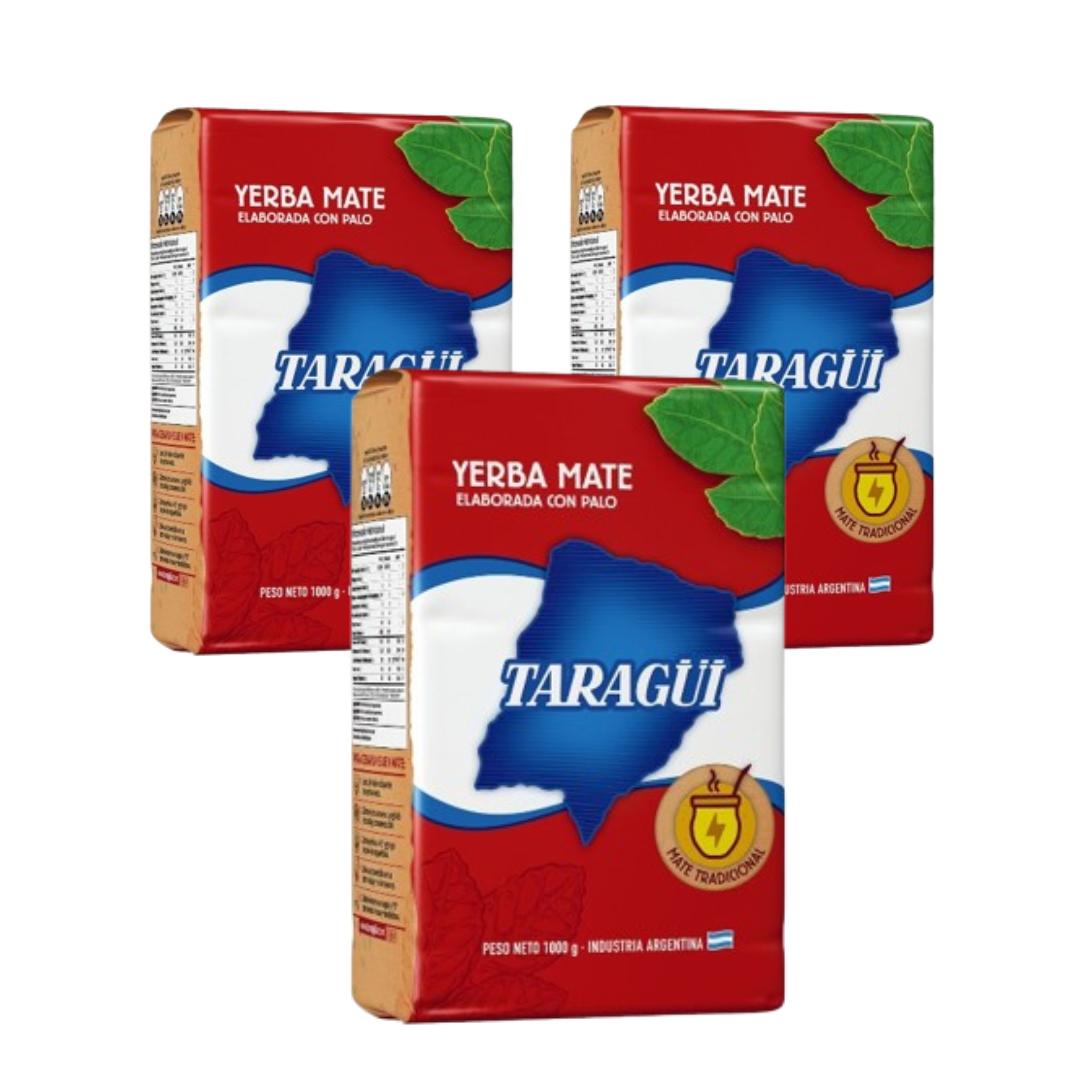 Taragüi Yerba Mate 1 Kg - PACK 3 UNIDADES - Qumir