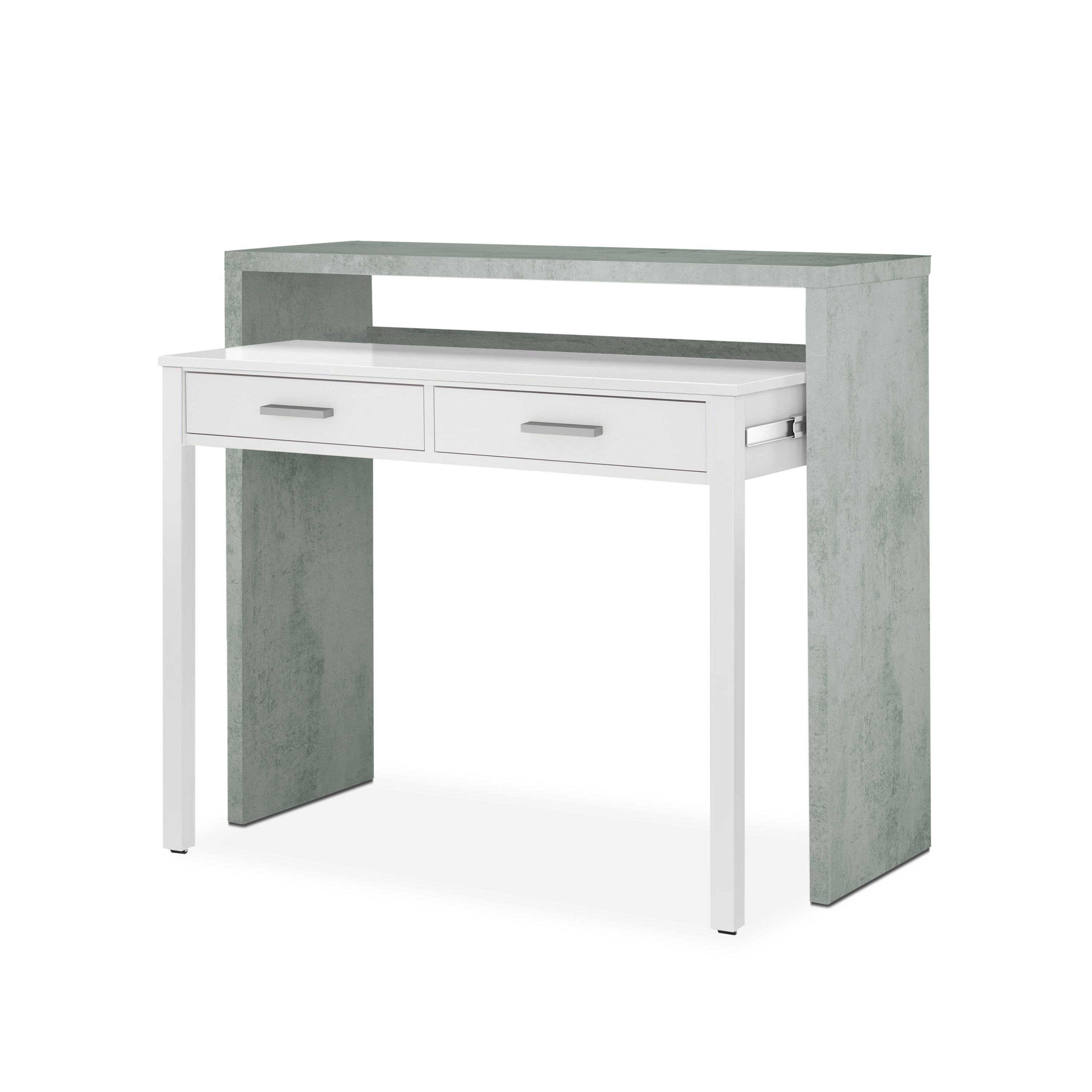 duehome - Mesa de escritorio extensible Zira