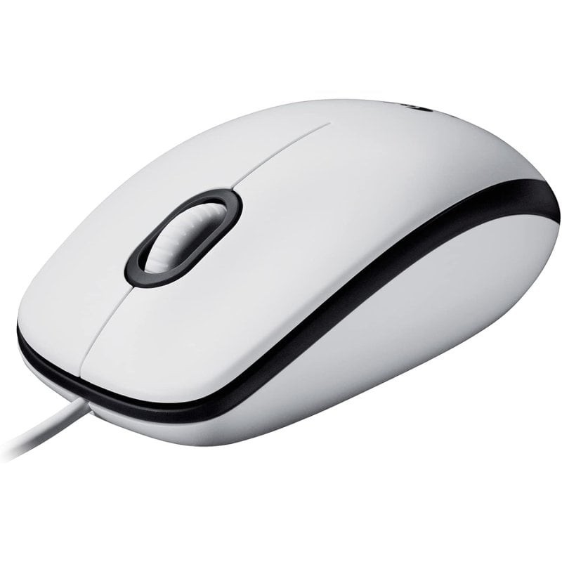 Logitech M100 Ratón Ambidiestro USB 1000 DPI Blanco