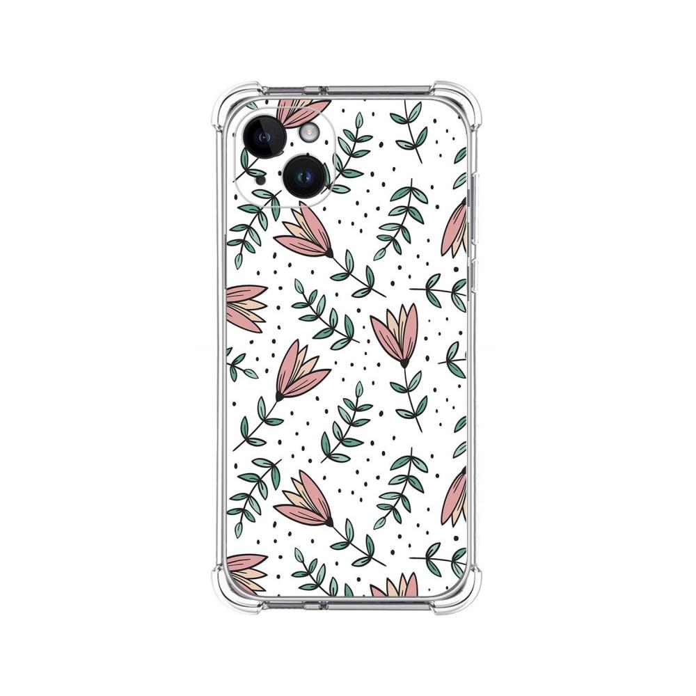 Tumundosmartphone Funda Silicona Antigolpes Flores 01 Iphone 14 Plus