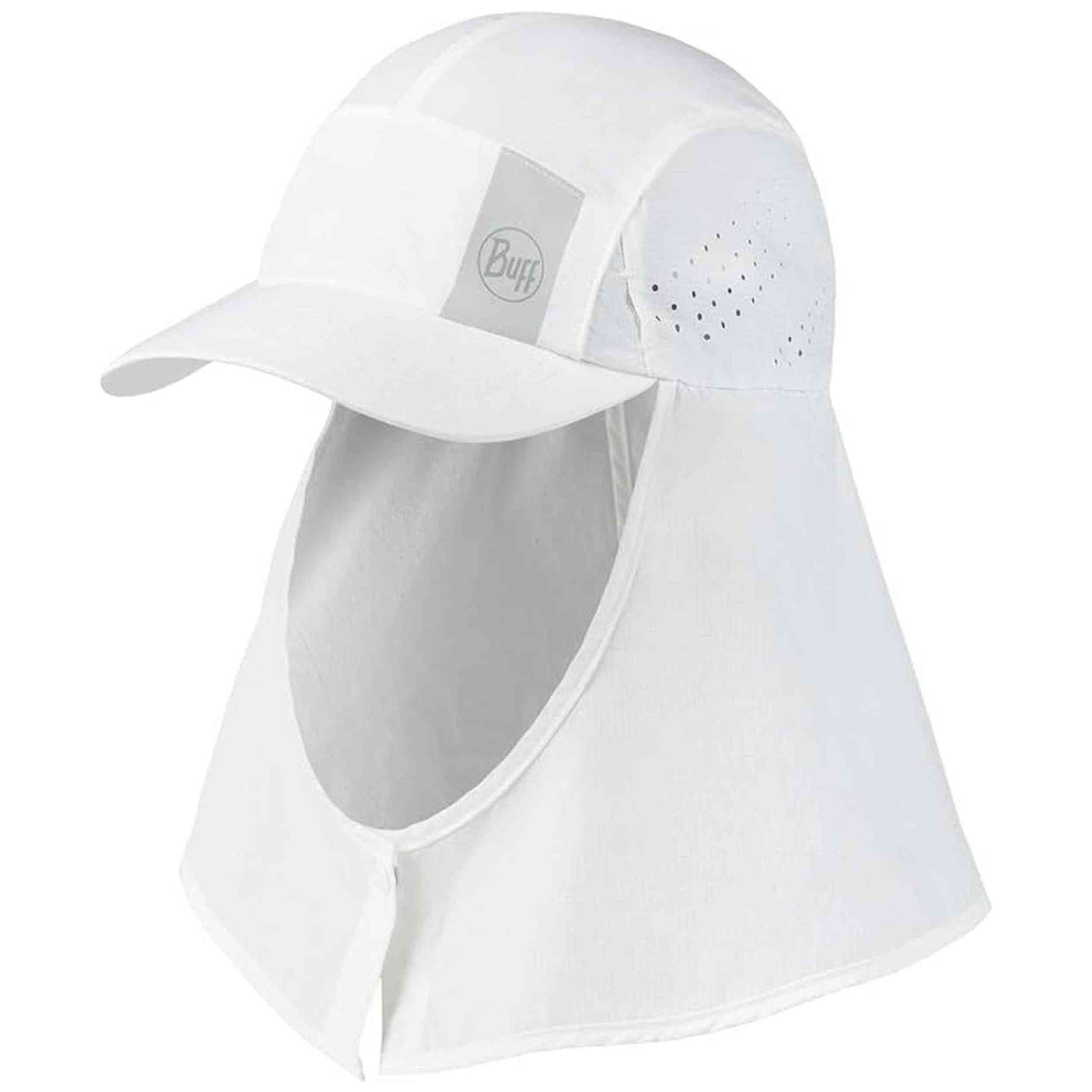 Gorro Buff modelo Desert Cap Solid White en color Blanco