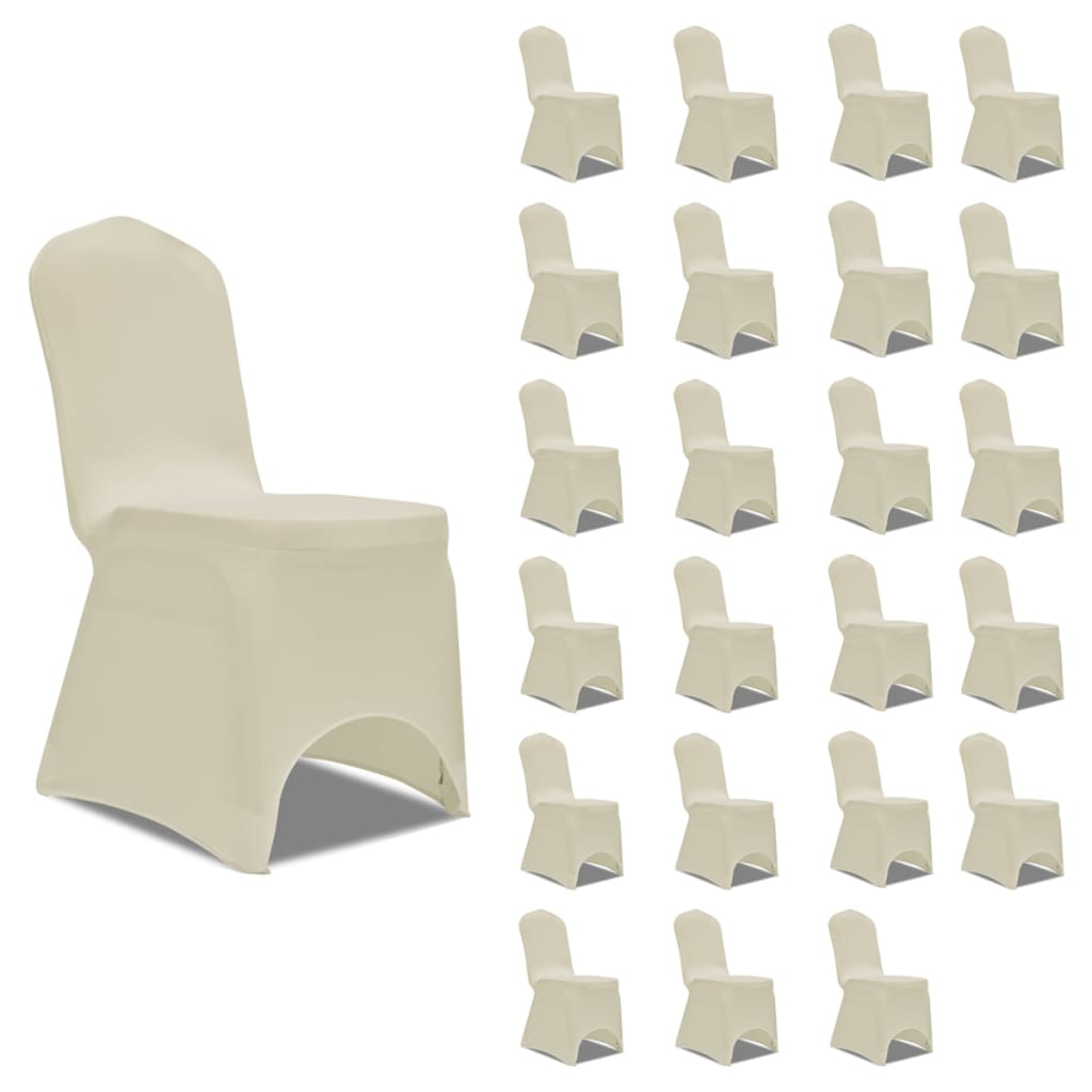 vidaXL 24x Funda Silla Elástica Cubiertas Comedor Boda Muebles Salón Color Burdeos,  Negro,  Crema y mas