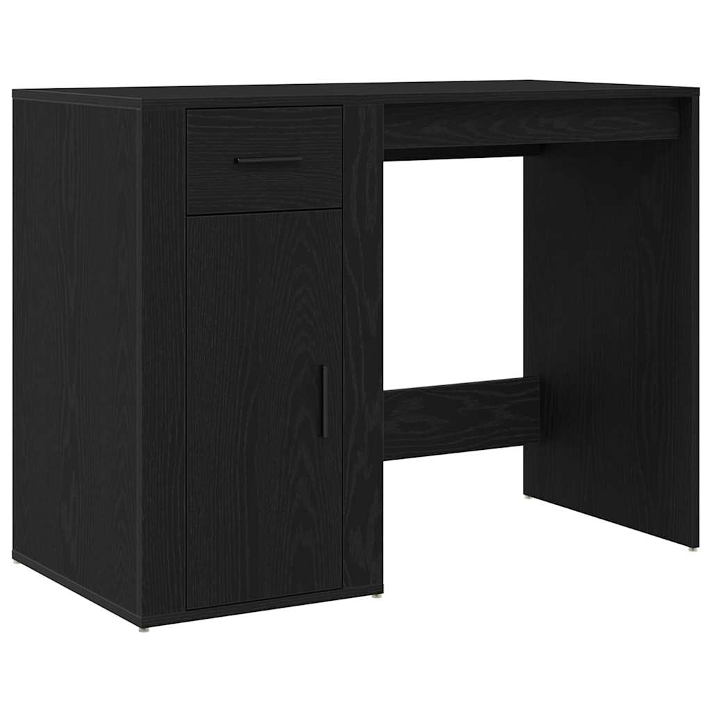 vidaXL Escritorio Roble Negro 100 x 49 x 74 cm Madera de ingeniería