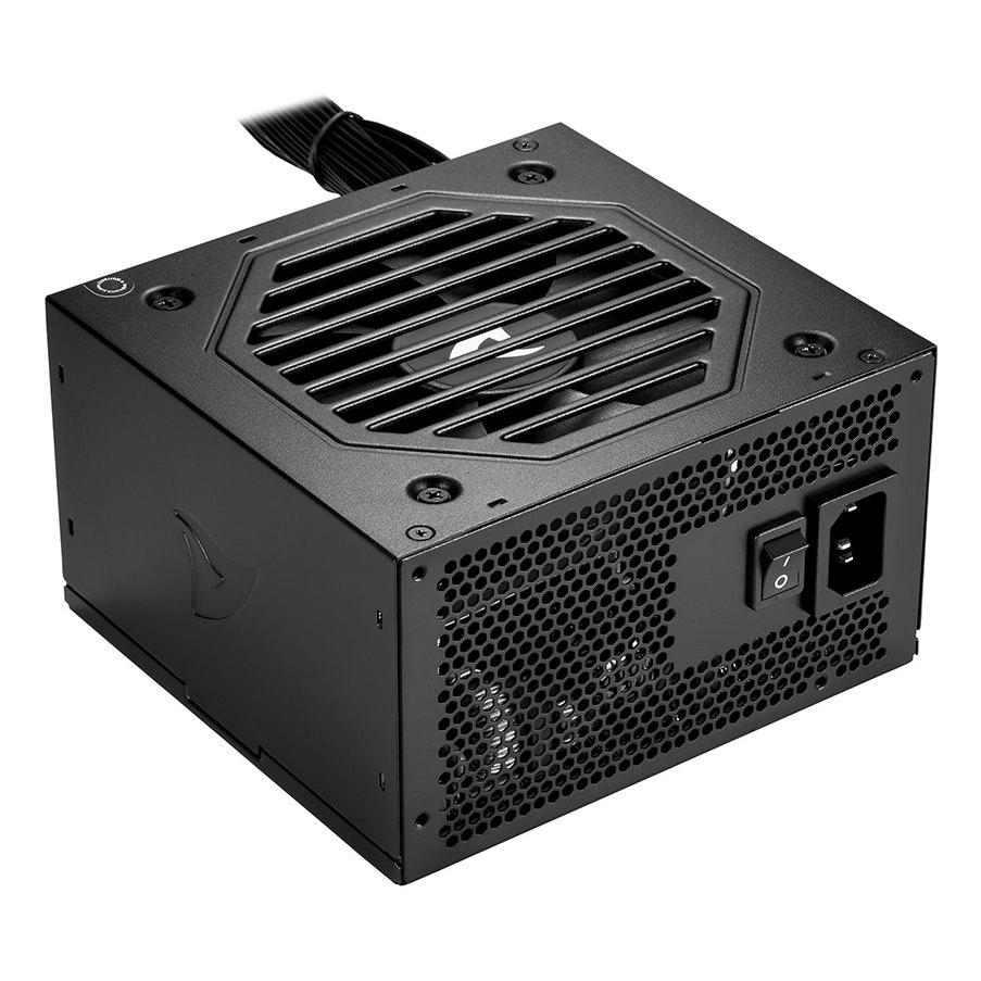 Sharkoon - Fuente de alimentación Rebel P10 550W ATX 3.1 certificada Cybenetics Silver para PC gaming, eficiencia 82–87 %, ventilador silencioso de 120 mm y protección múltiple
