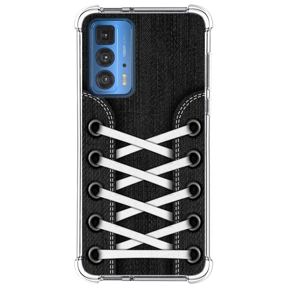 Funda Silicona Antigolpes para Motorola Edge 20 Pro diseño Zapatillas 02 Dibujos