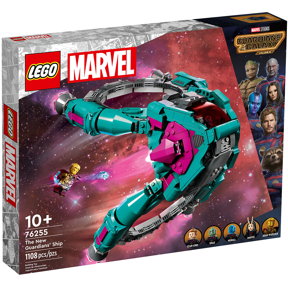 LEGO MARVEL - GUARDIANES DE LA GALAXIA: NAVE DE LOS NUEVOS GUARDIANES,76255, TIENDA CON LICENCIA OFICIAL, PRODUCTO CON LICENCIA OFICIAL, ENVIO 24-48 HORAS PENÍNSULA, PIEZAS, BLOQUES, BRICKS, JUGUETES, 100% ORIGINAL