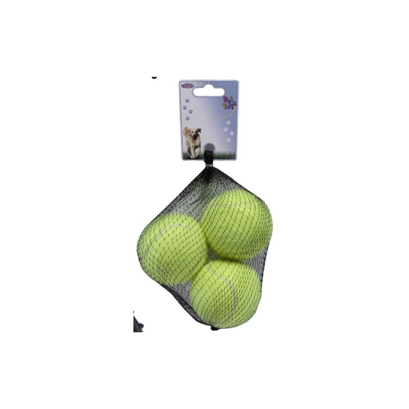 Pelota Tenis 6,3Cm. Medianas 3 Uds.