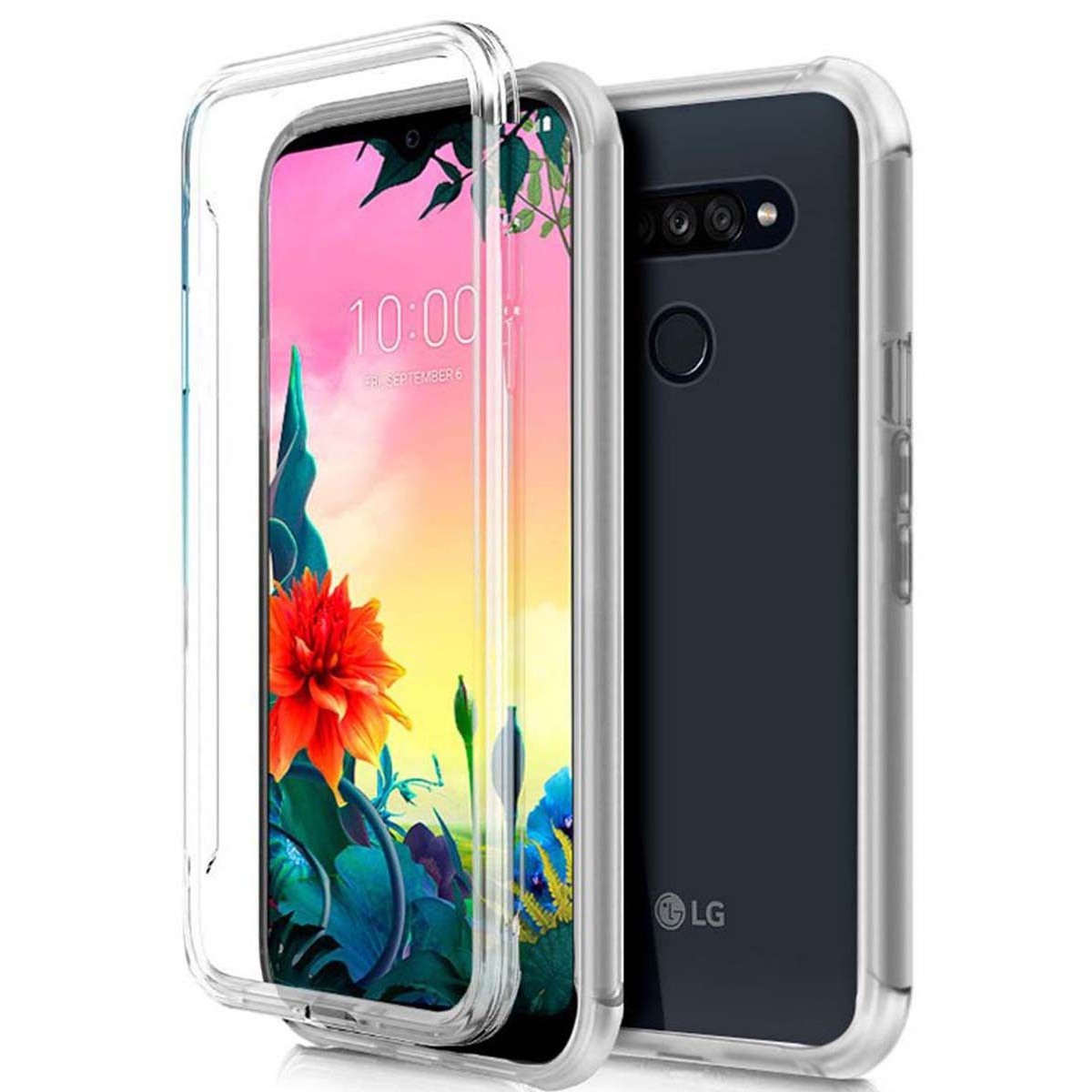 Tumundosmartphone Funda Completa Transparente Pc + Tpu Full Body 360 para Lg K51s