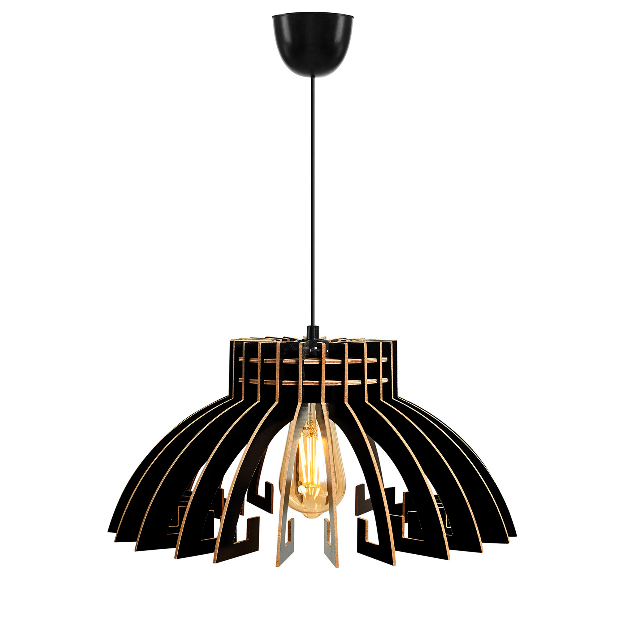 Lámpara de techo 65 cm. negro, tipo E 27 Max 45 - 60 W WELLHOME