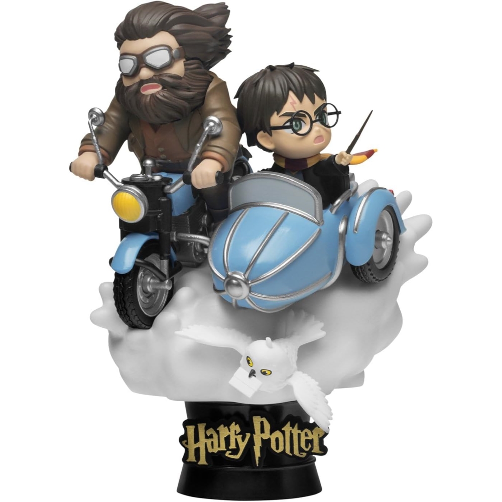 Estatua estilo diorama de Harry Potter y Hagrid en Moto - Harry Potter - Beast Kingdom