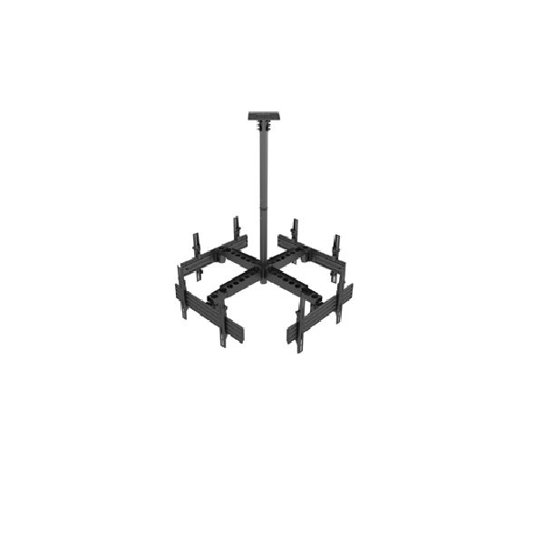 Soporte pantalla profesional de techo equip 4 pantallas  32-55 inclinable max. 30kgs