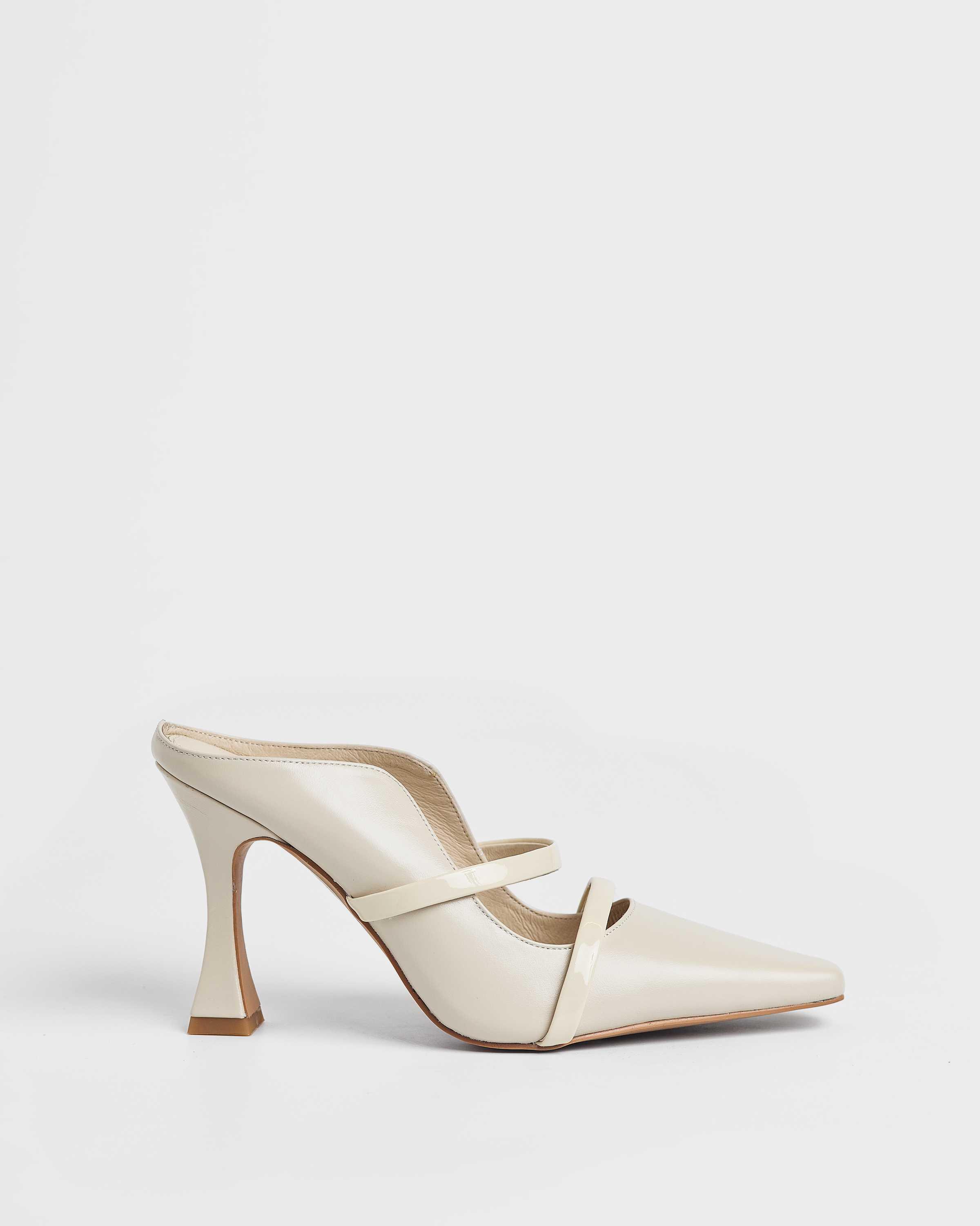 MIM Doma Zapatos de salón destalonados para mujer color crudo en piel 9425820123466