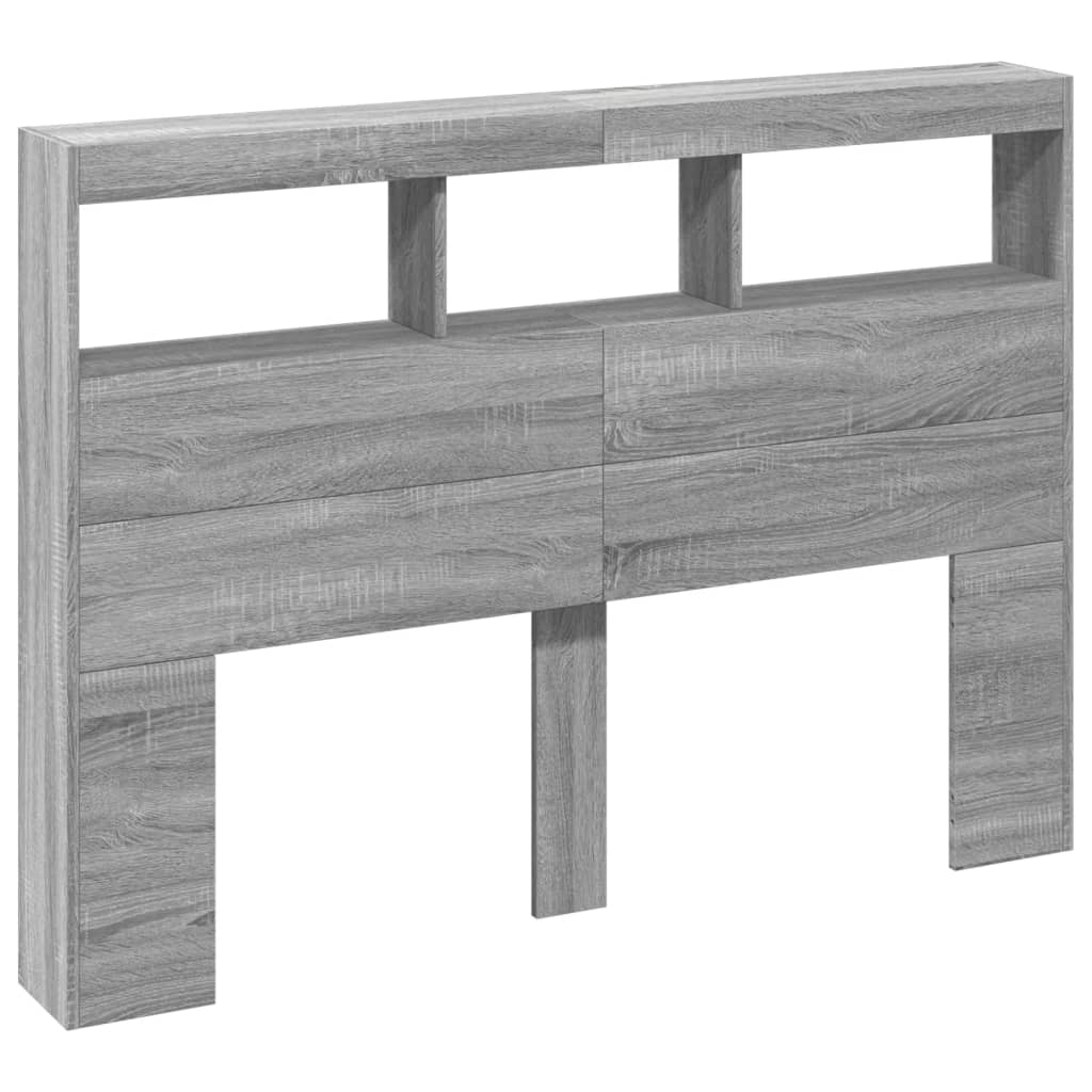 vidaXL Cabecero de cama con luz LED 140x17x102 cm