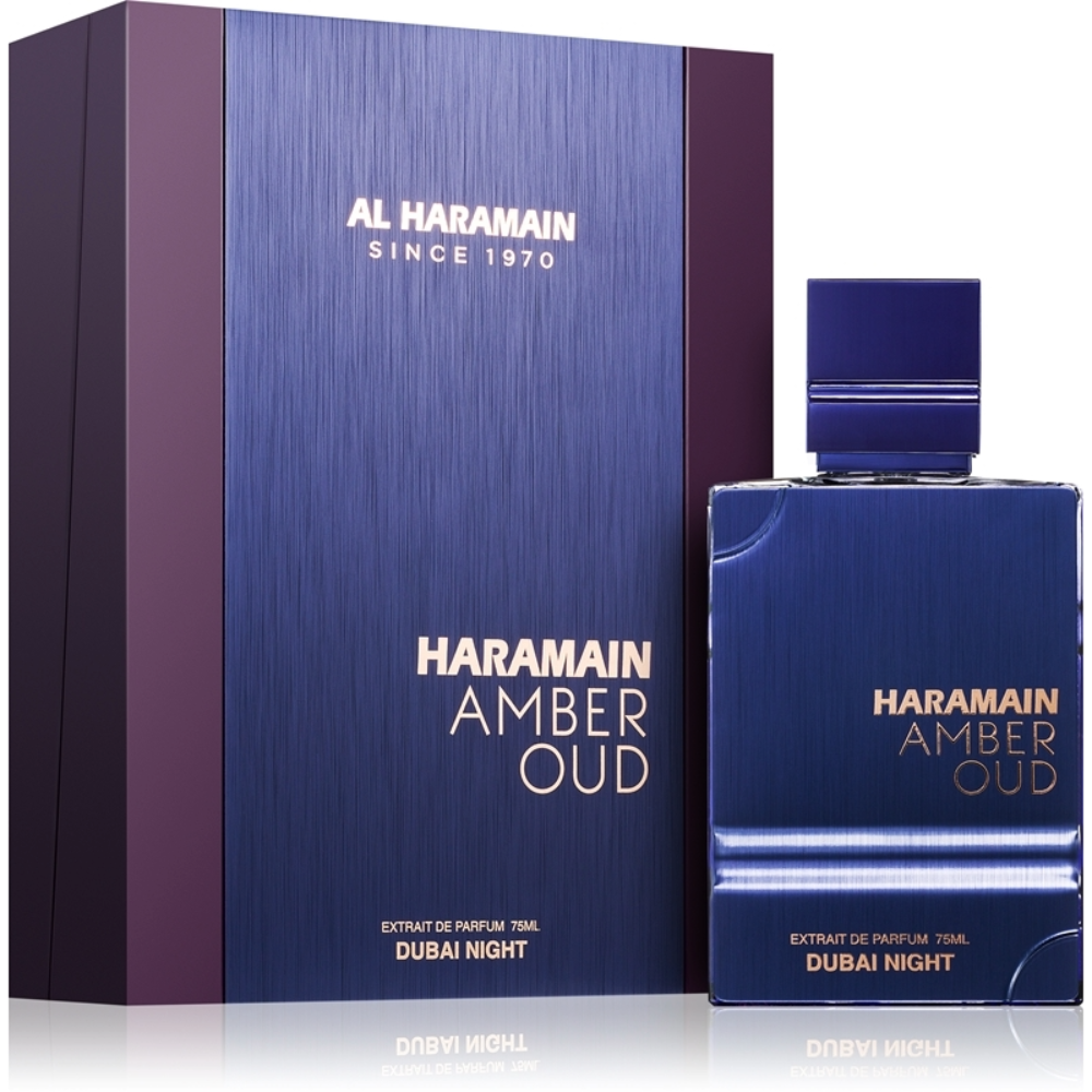 Perfume Arabe 100% Original Amber Oud Dubai Night Al Haramain Hombre 75 ml – Lujo Oriental Intenso