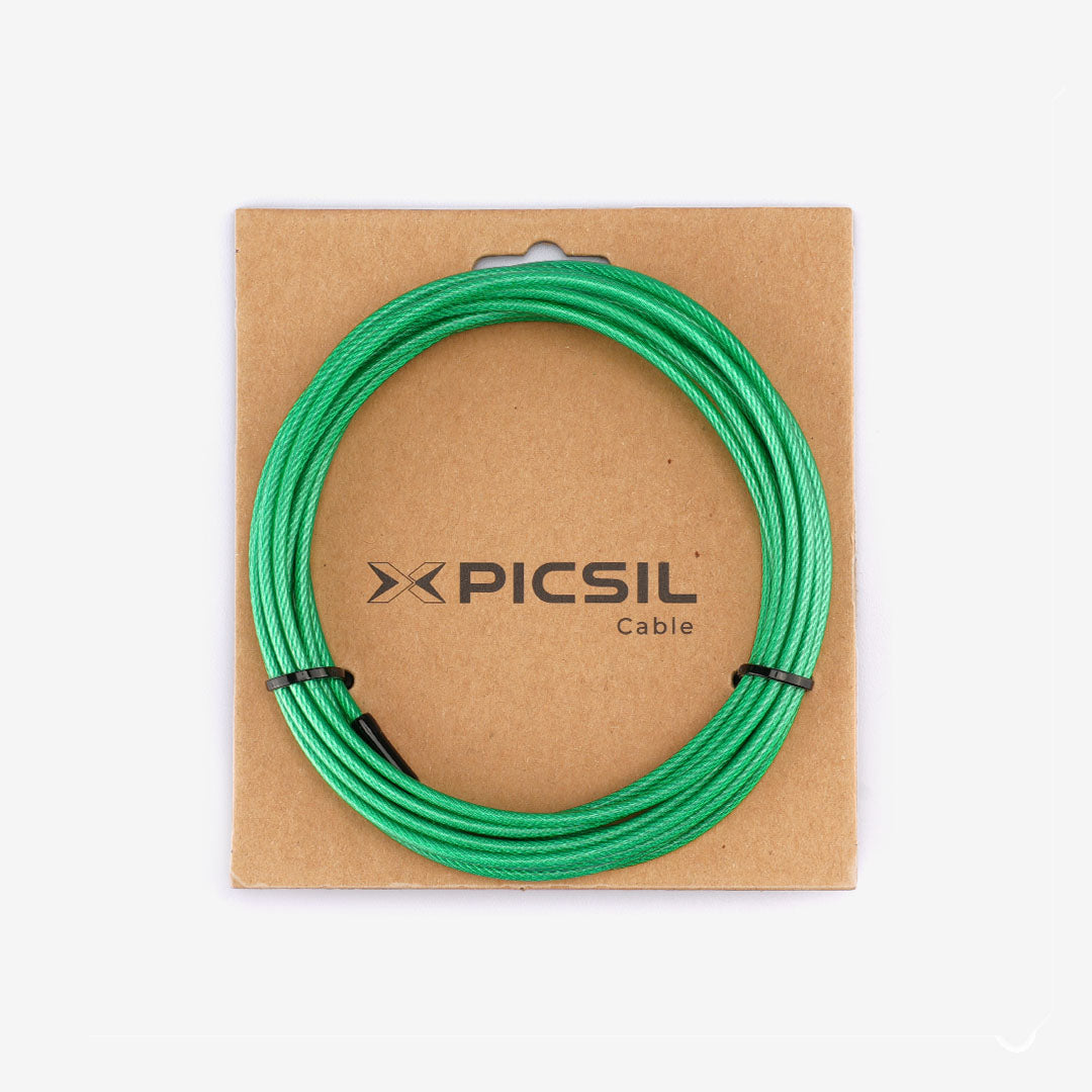 Cable de Repuesto para Comba de Saltar Cross Training, Cable de Acero con Recubrimiento de PVC, Longitud 3m, Grosor 2,5mm, Compatible con Otras Marcas