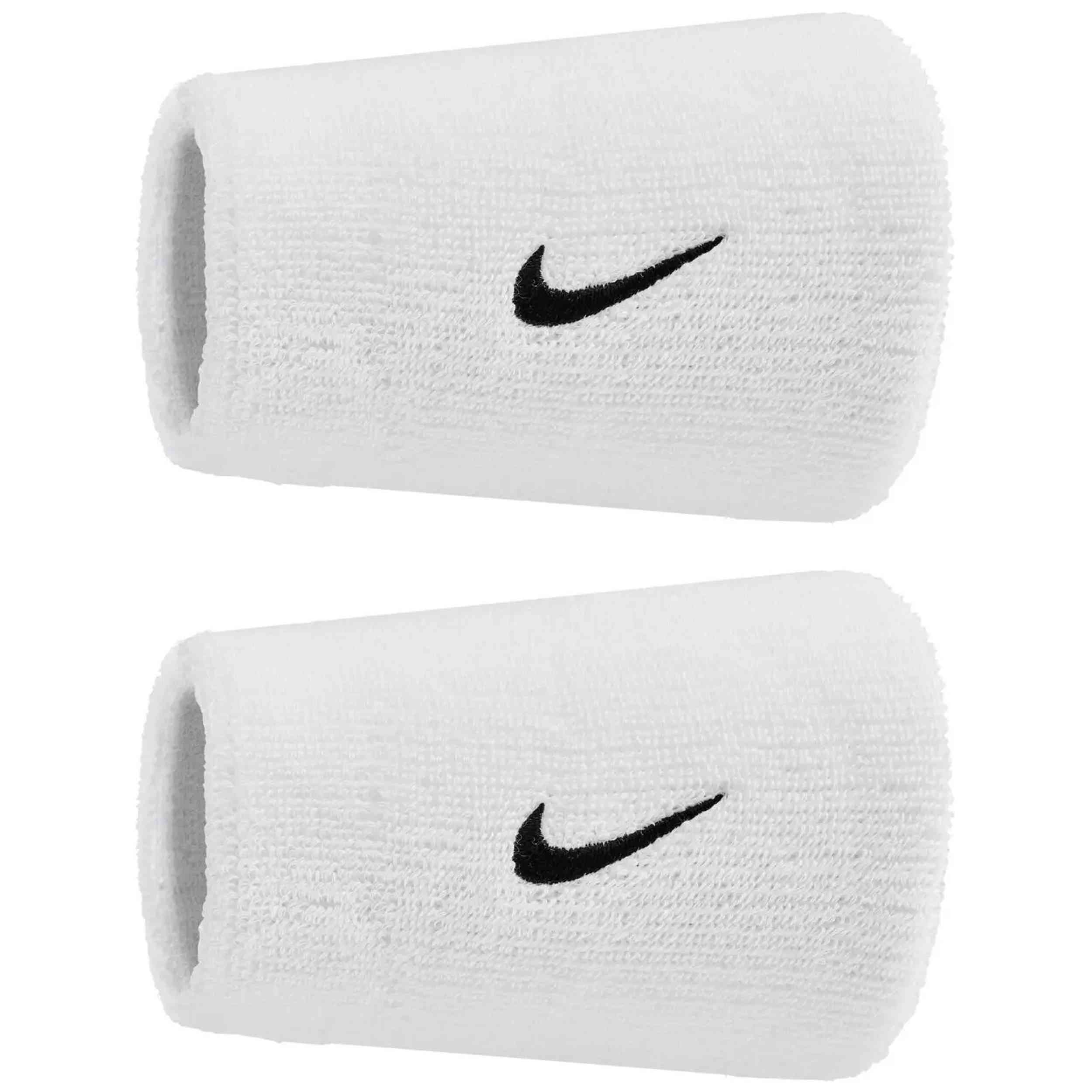 Muñequera Nike Swoosh Classic Doblewide Nike en color Blanco