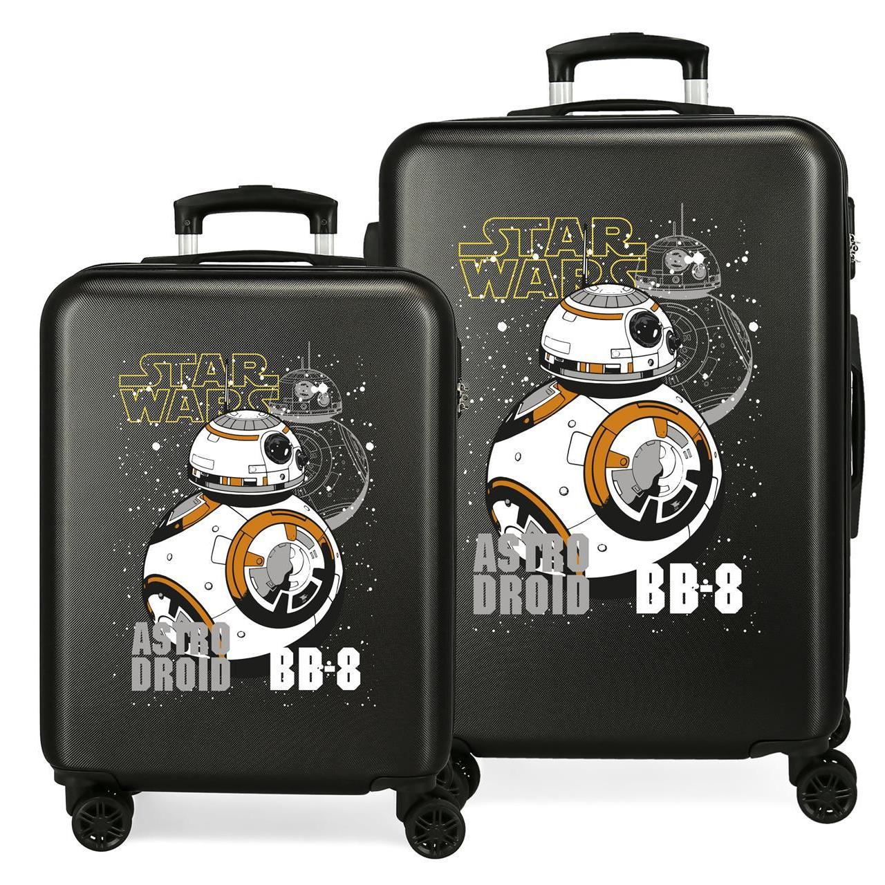 Juego de maletas Star Wars droids negro 68x48x46cm