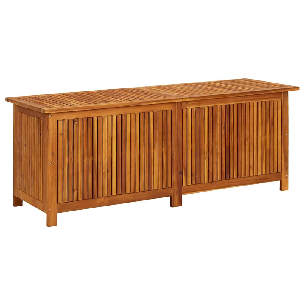 vidaXL Caja de almacenaje de jardín madera maciza acacia 150x50x58 cm