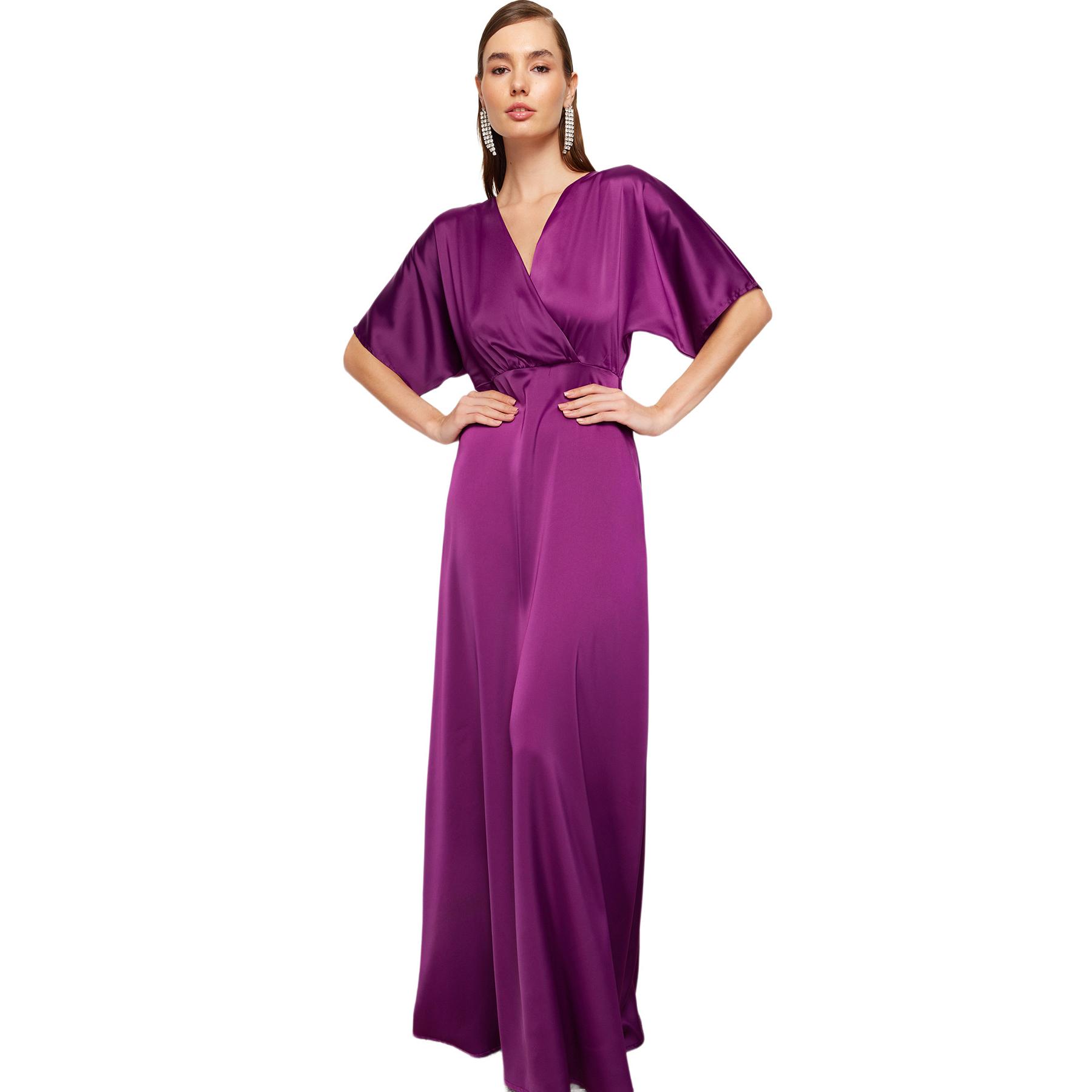 Trendyol Mujer Púrpura Vestido De Noche Y Vestido De Fiesta De Talla 38