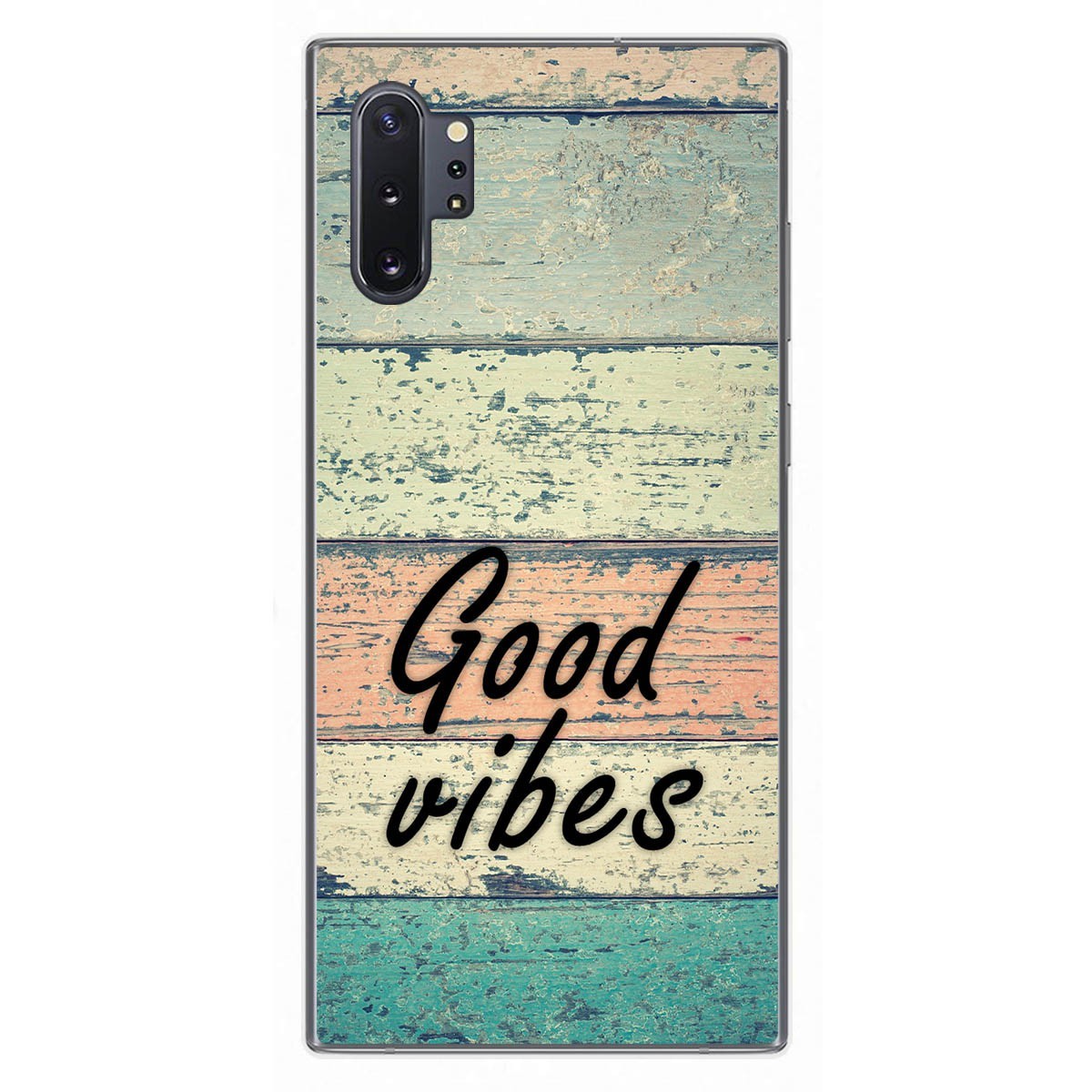 Tumundosmartphone Funda Gel Tpu para Samsung Galaxy Note10+ diseño Madera 01 Dibujos