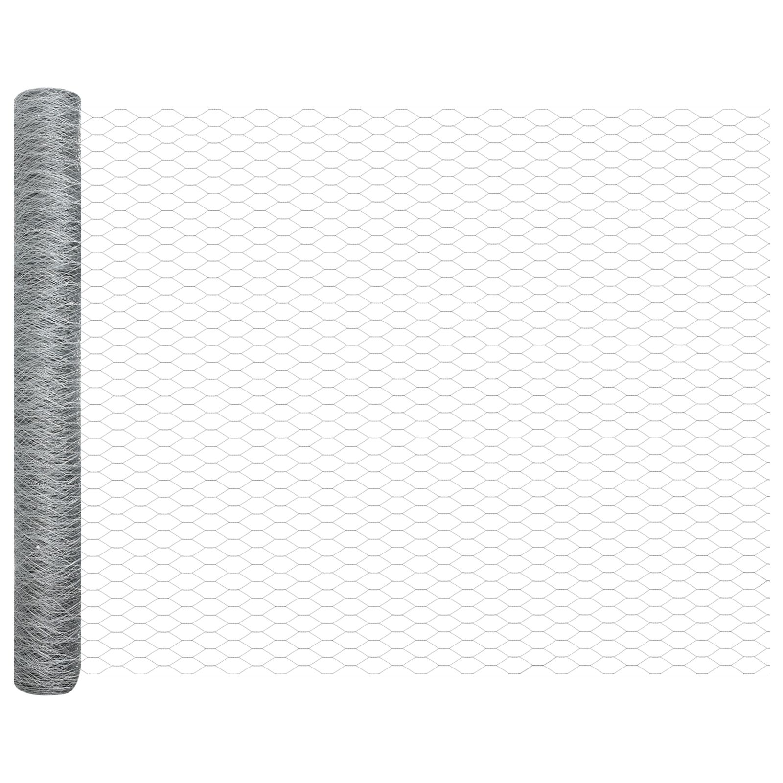 vidaXL Cerca Hexagonal Acero galvanizado 10000 x 0.06 x 120 cm Duradera