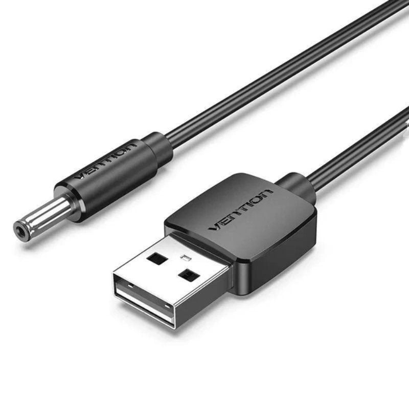 Cable conversor usb vention cexbf/ usb macho - jack 3.5 macho/ 1m/ negro