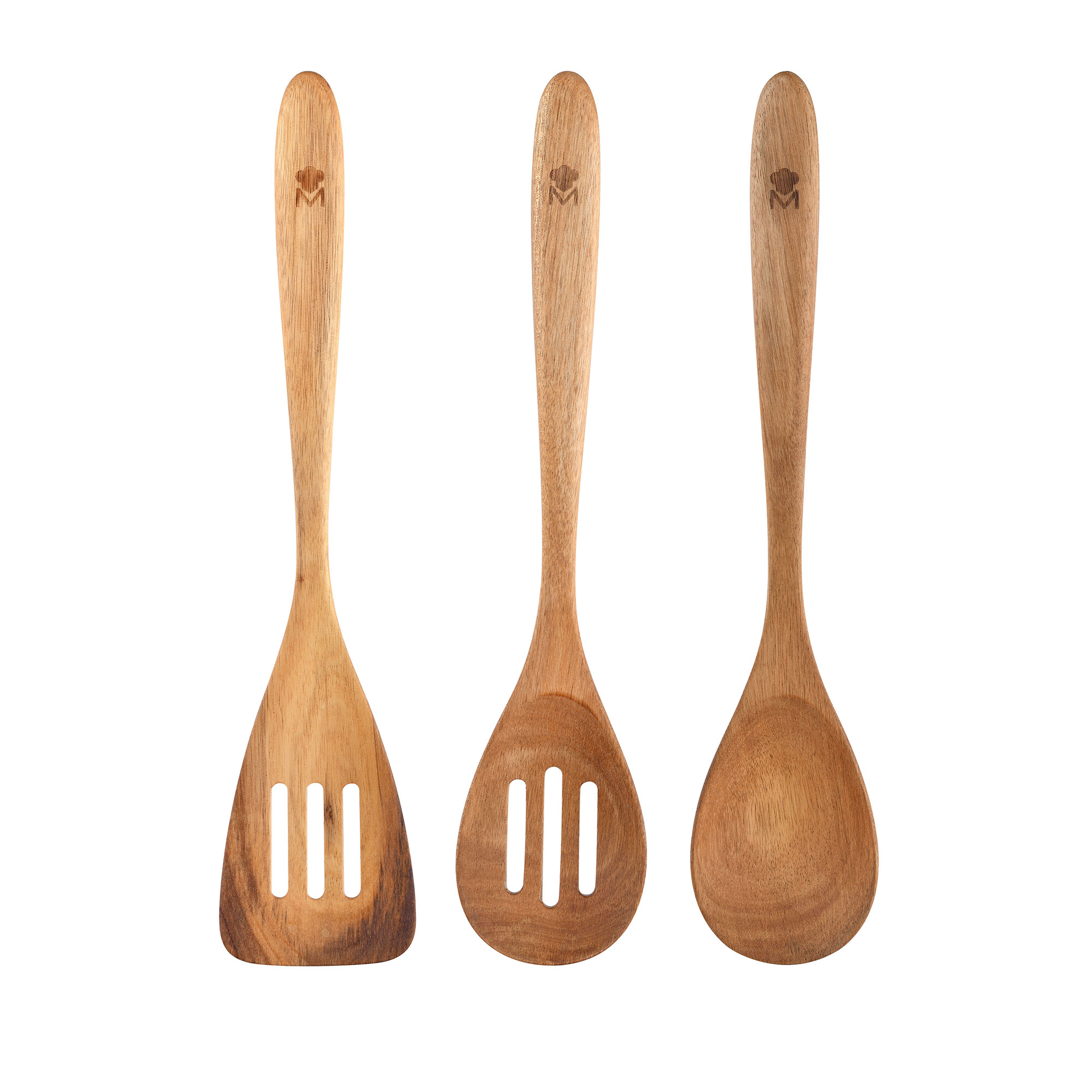 Set 3pcs utensilios de cocina acacia BERGNER