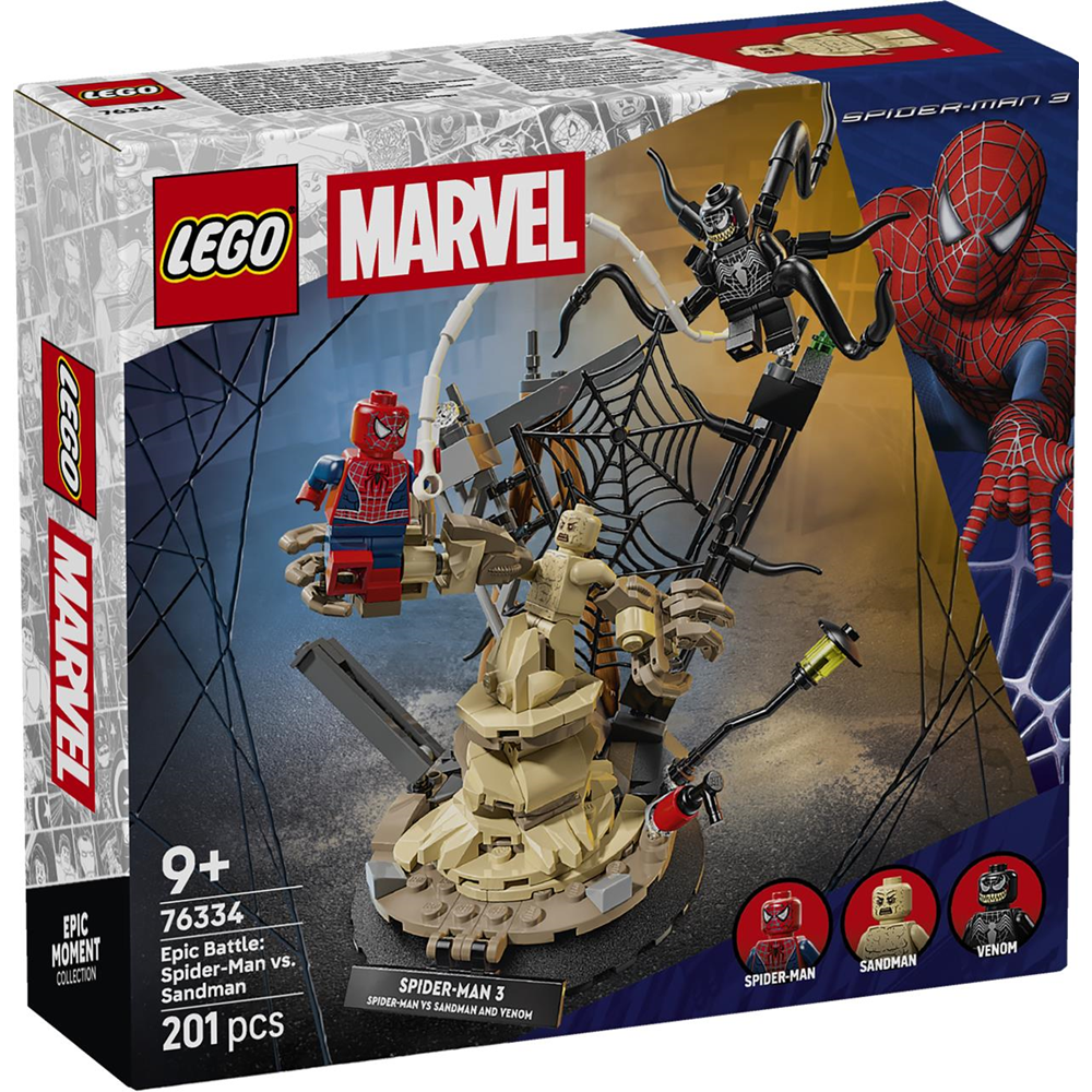 Juego de construccion Batalla Legendaria Spider-Man Vs. Sandman Lego Super Heroes Marvel (76334)