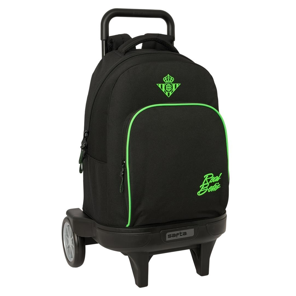 Mochila Grande con Ruedas Compact Evol. Extraible Real Betis 33x45x22Cm (Safta 612666218)