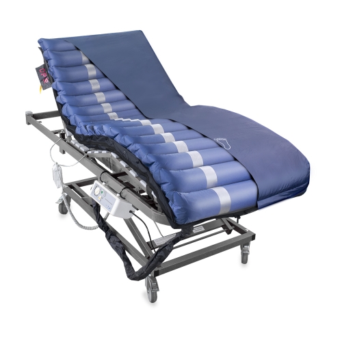 Mobiclinic Colchón antiescaras de aire alternante Mobi 4 Plus Único varias medidas de ancho Compresor silencioso 20 celdas de aire Para escaras de Grado I II III y IV Azul 200 * 120 * 23