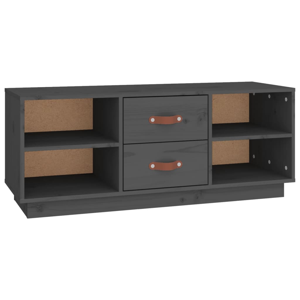 Vidaxl Mueble de TV de Madera Maciza de Pino 100x34x40 Cm